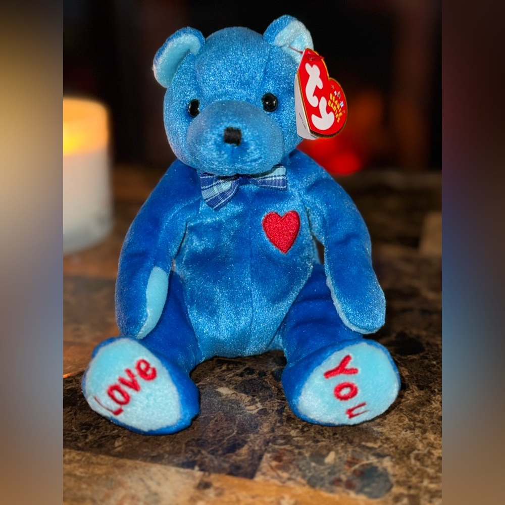 💙 TY Beanie Baby DAD-e Father’s Day Love Bear Plush